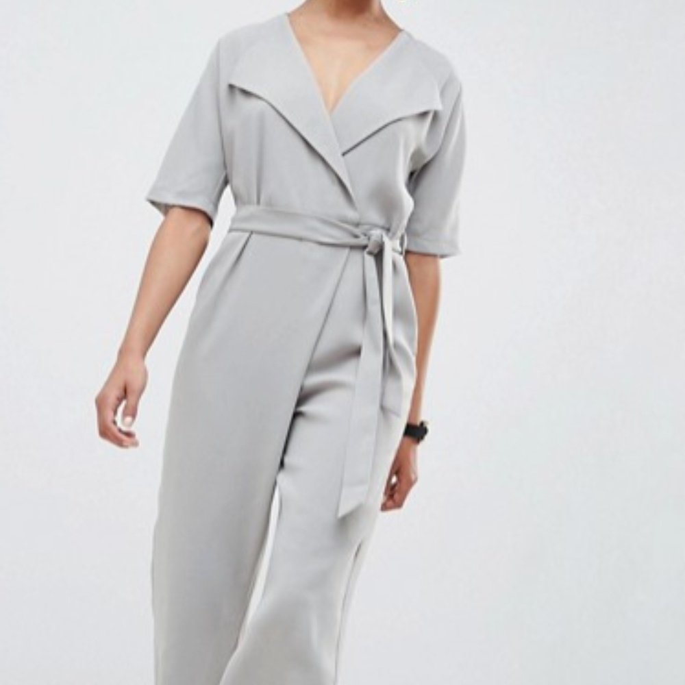 Wrap Jumpsuit with Belt